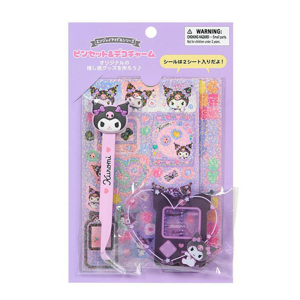 sanrio-kuromi-enjoy-idol-series-tweezers-deco-charm-set