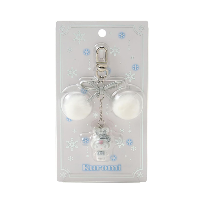 sanrio-kuromi-fluffy-snow-rabbit-keychain-accessory