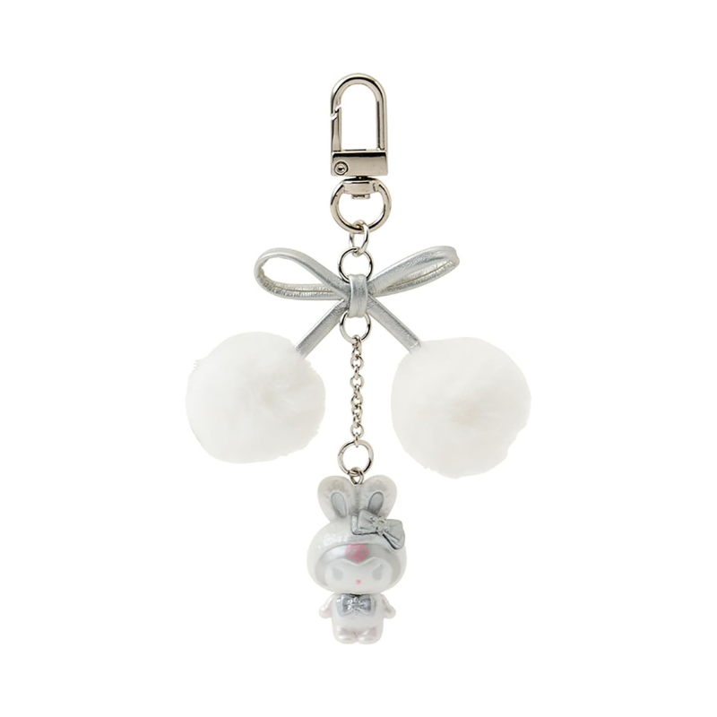 sanrio-kuromi-fluffy-snow-rabbit-keychain-accessory