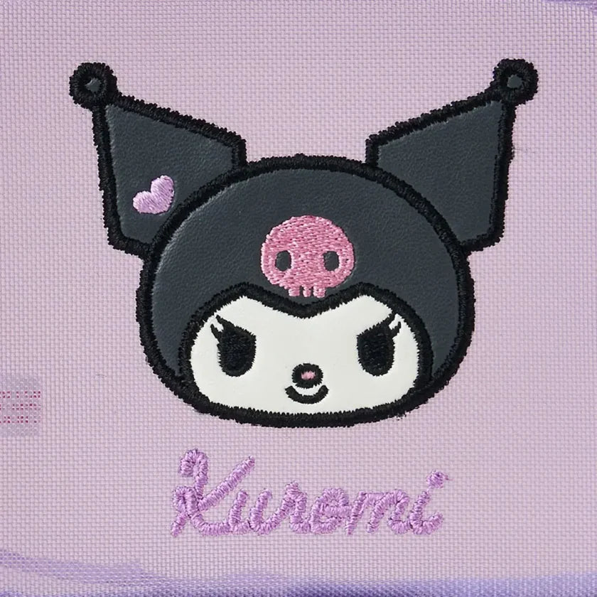 sanrio-kuromi-heart-zipper-mesh-pouch