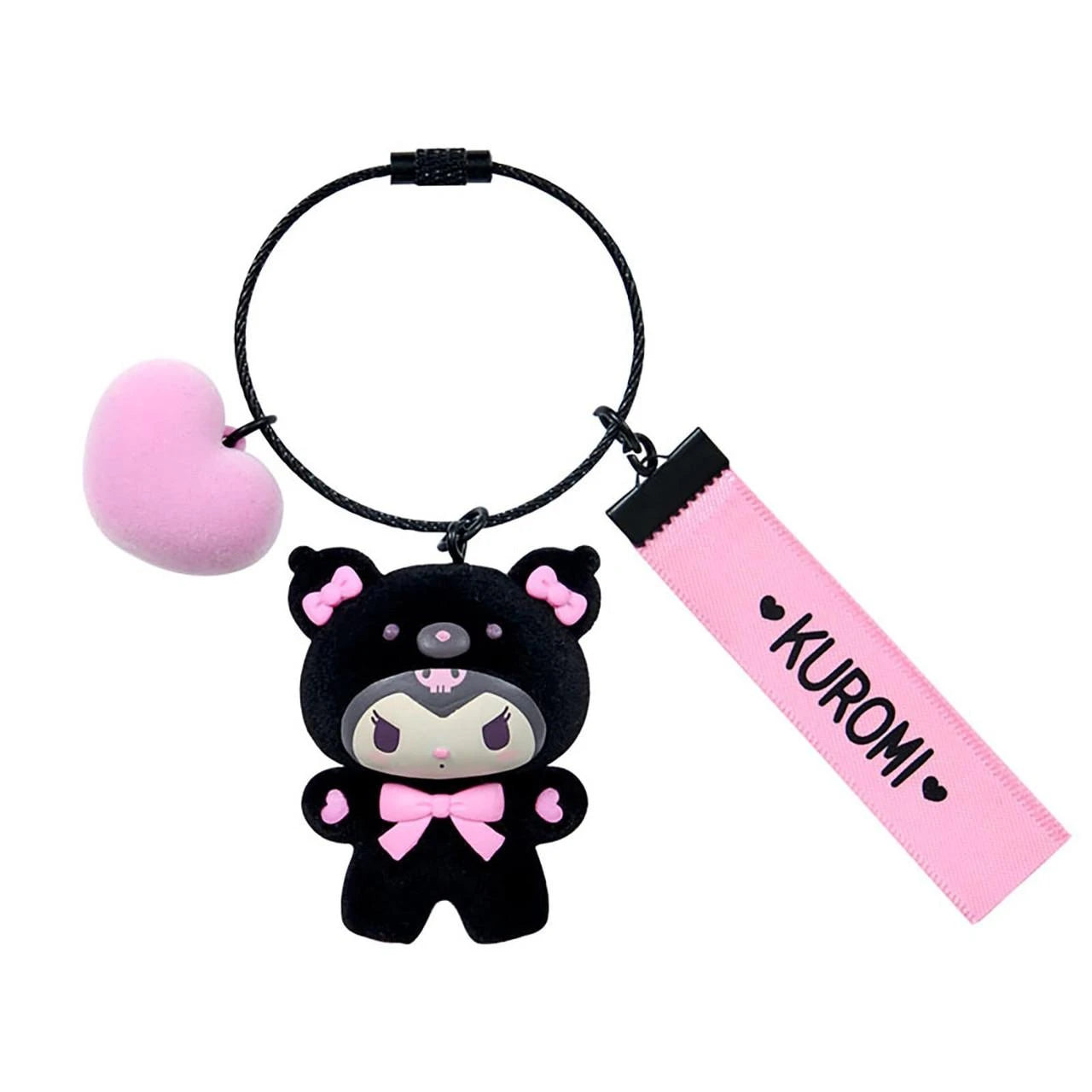 sanrio-kuromi-makkuro-animals-keychain-accessory