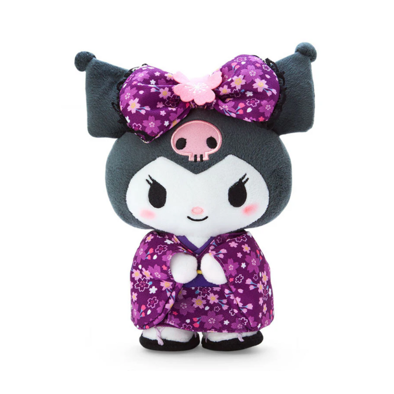 sanrio-kuromi-purple-bow-kimono-plush-doll