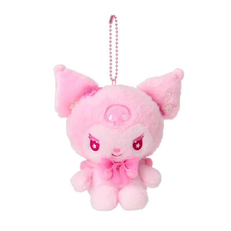 sanrio-kuromi-sakura-collection-pink-mascot-holder-keychain