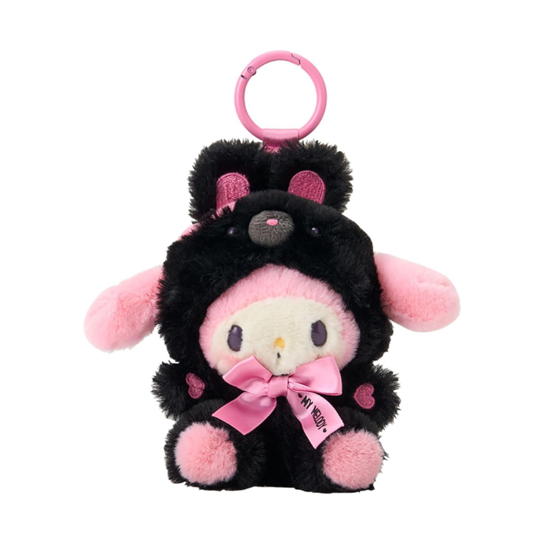 sanrio-my-melody-makkuro-animals-mascot-holder-keychain