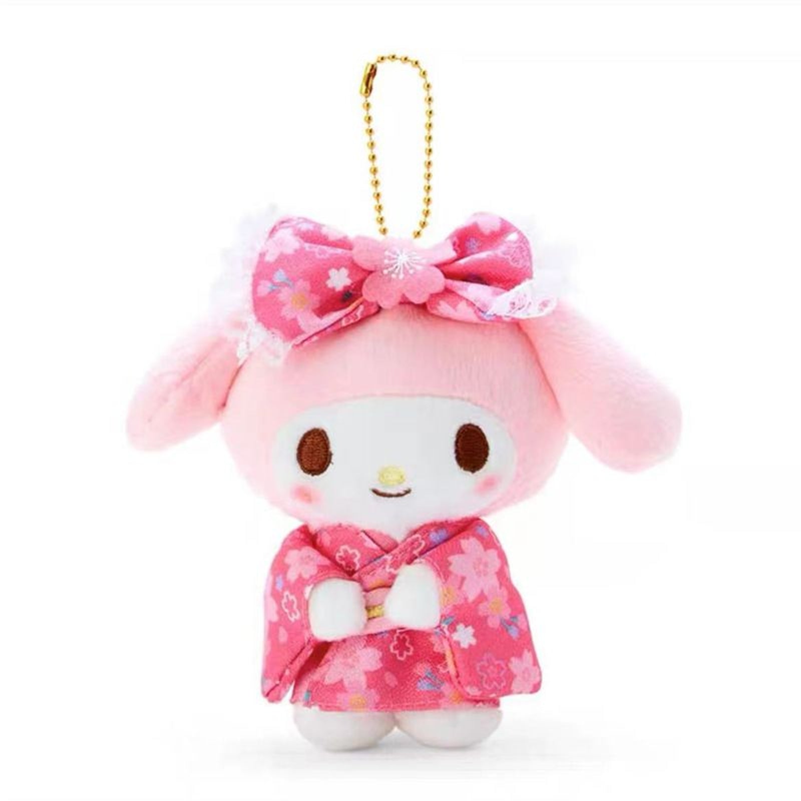 sanrio-my-melody-pink-sakura-kimono-mascot-holder-keychain