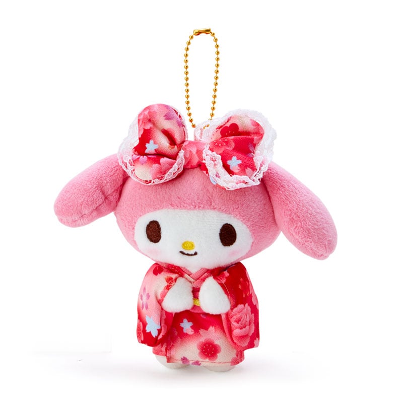 sanrio-my-melody-red-gradient-kimono-mascot-holder-keychain