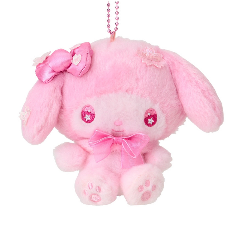 sanrio-my-melody-sakura-collection-pink-mascot-holder-keychain