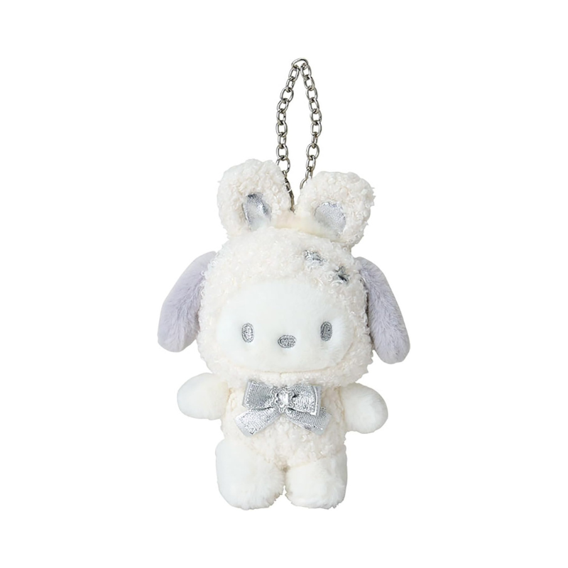 sanrio-pochacco-fluffy-snow-rabbit-mascot-holder-keychain