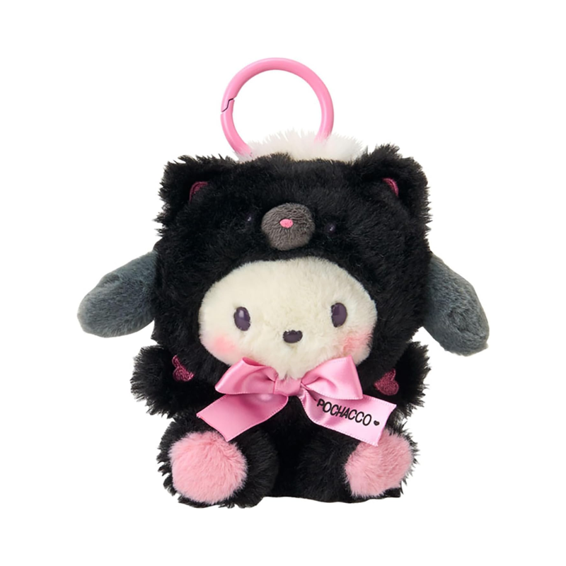 sanrio-pochacco-makkuro-animals-mascot-holder-keychain