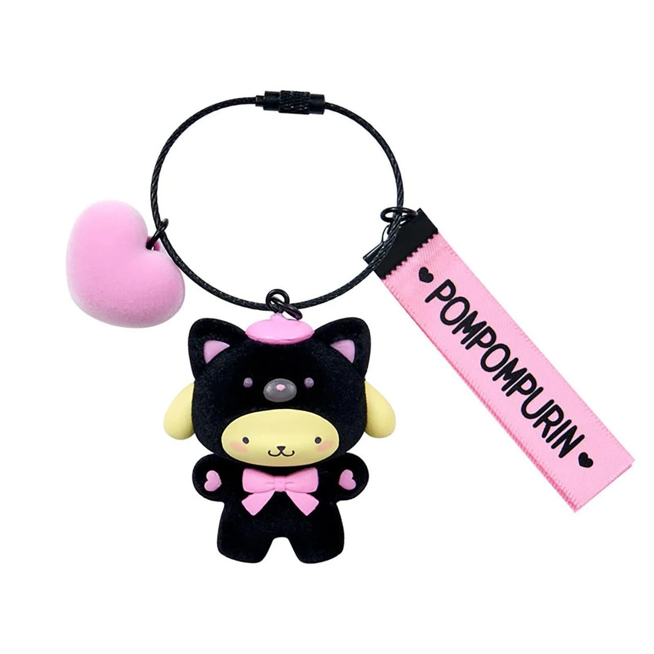 sanrio-pompompurin-makkuro-animals-keychain-accessory