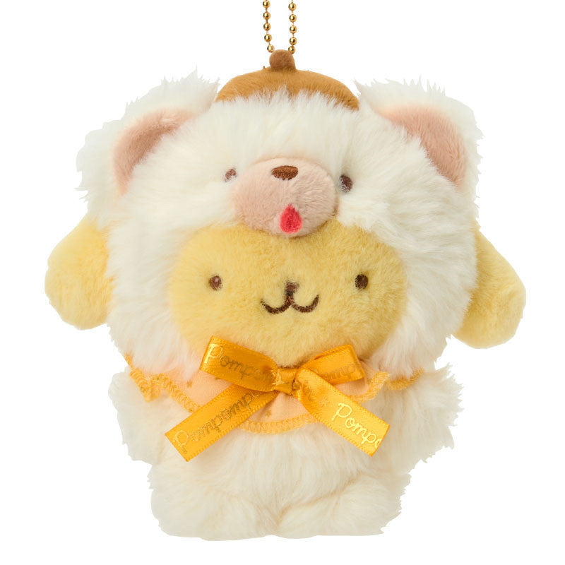 sanrio-pompompurin-fuwa-mosa-fluffy-teddy-mascot-holder-keychain
