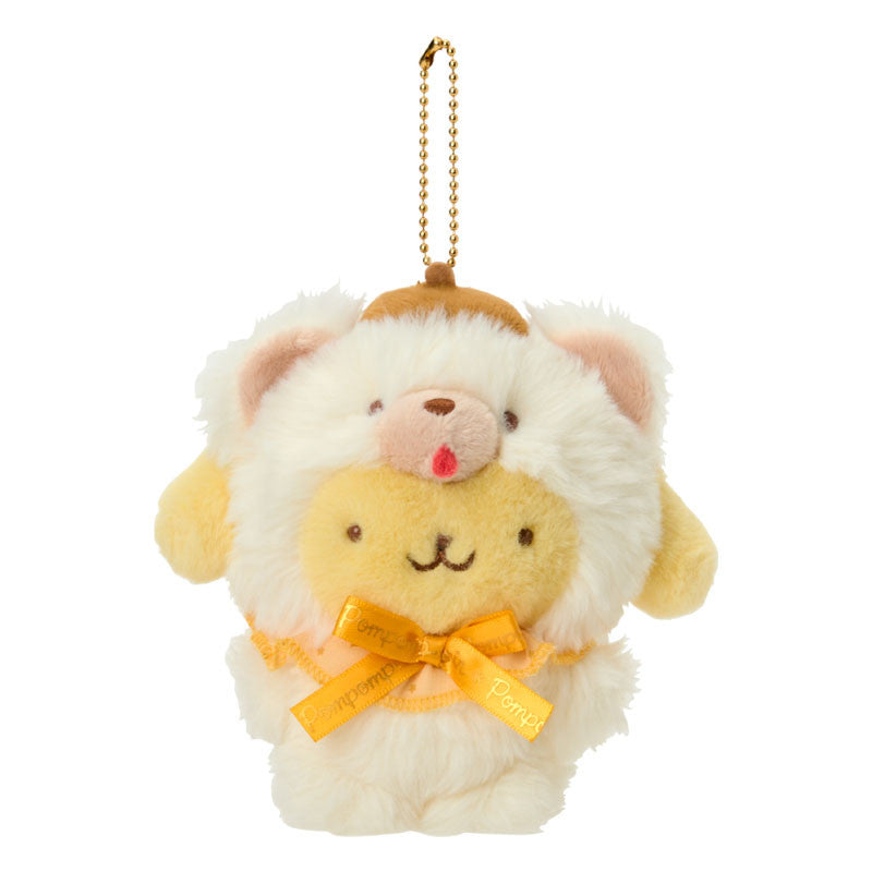 sanrio-pompompurin-fuwa-mosa-fluffy-teddy-mascot-holder-keychain