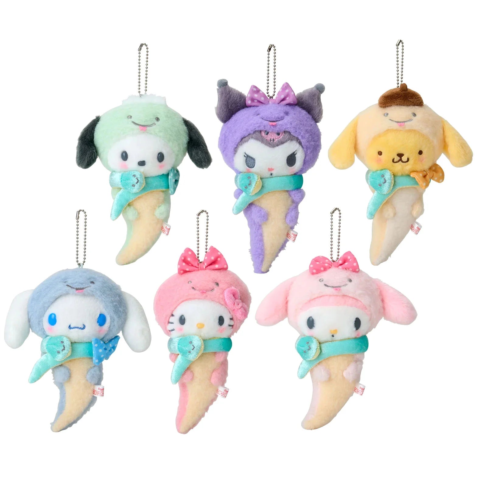 sanrio-pompompurin-lucky-zodiac-snake-mascot-holder-keychain