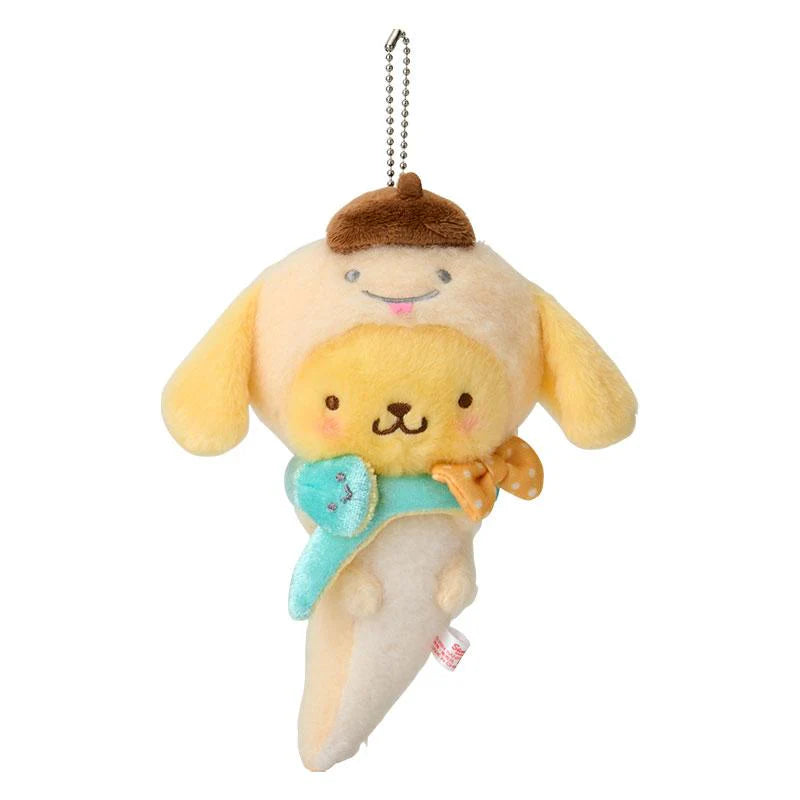 sanrio-pompompurin-lucky-zodiac-snake-mascot-holder-keychain