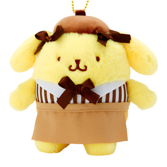 sanrio-pompompurin-maid-diner-mascot-holder-keychain