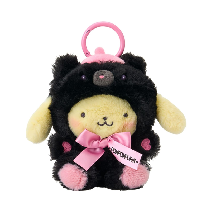 sanrio-pompompurin-makkuro-animals-mascot-holder-keychain