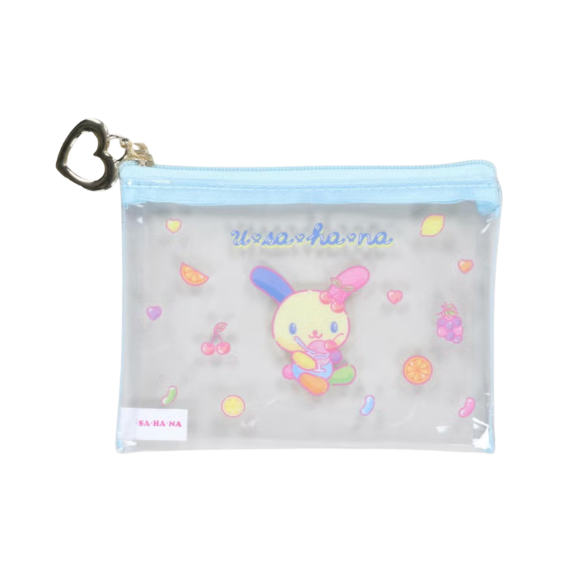 sanrio-usahana-blue-mini-clear-pouch