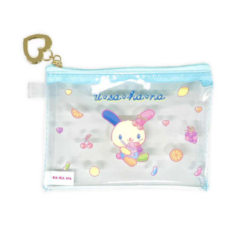 sanrio-usahana-blue-mini-clear-pouch