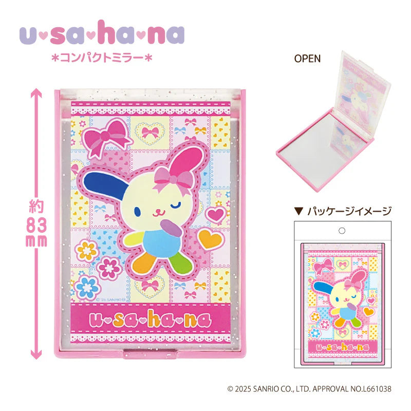 sanrio-usahana-pink-compact-mirror