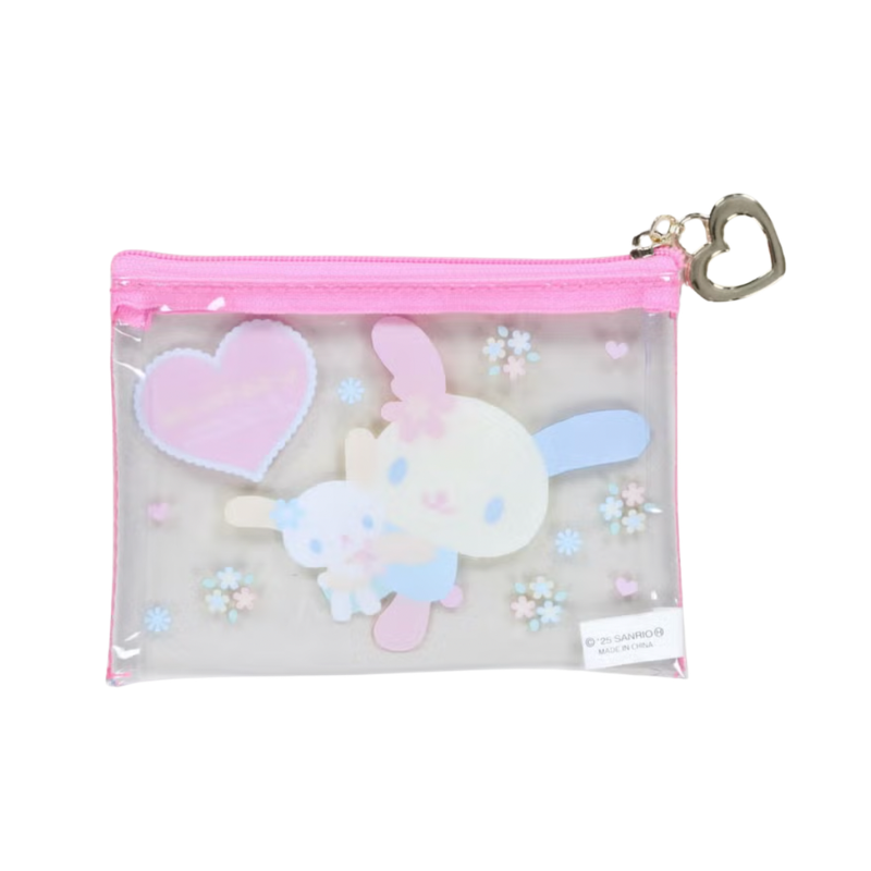 sanrio-usahana-pink-mini-clear-pouch