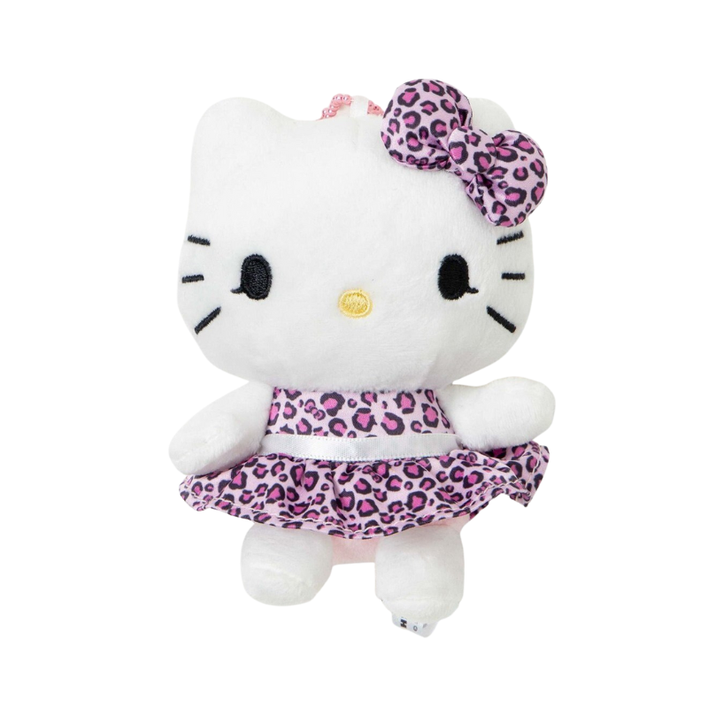 sanrio-x-wego-hello-kitty-pink-leopard-print-mascot-holder-keychain