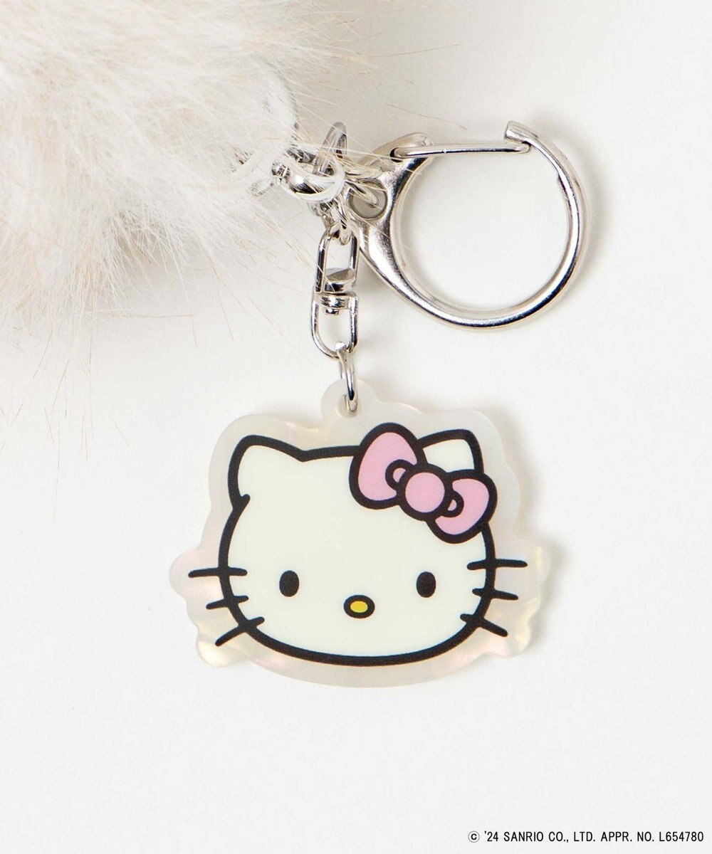 sanrio-x-wego-hello-kitty-white-furry-tail-keychain