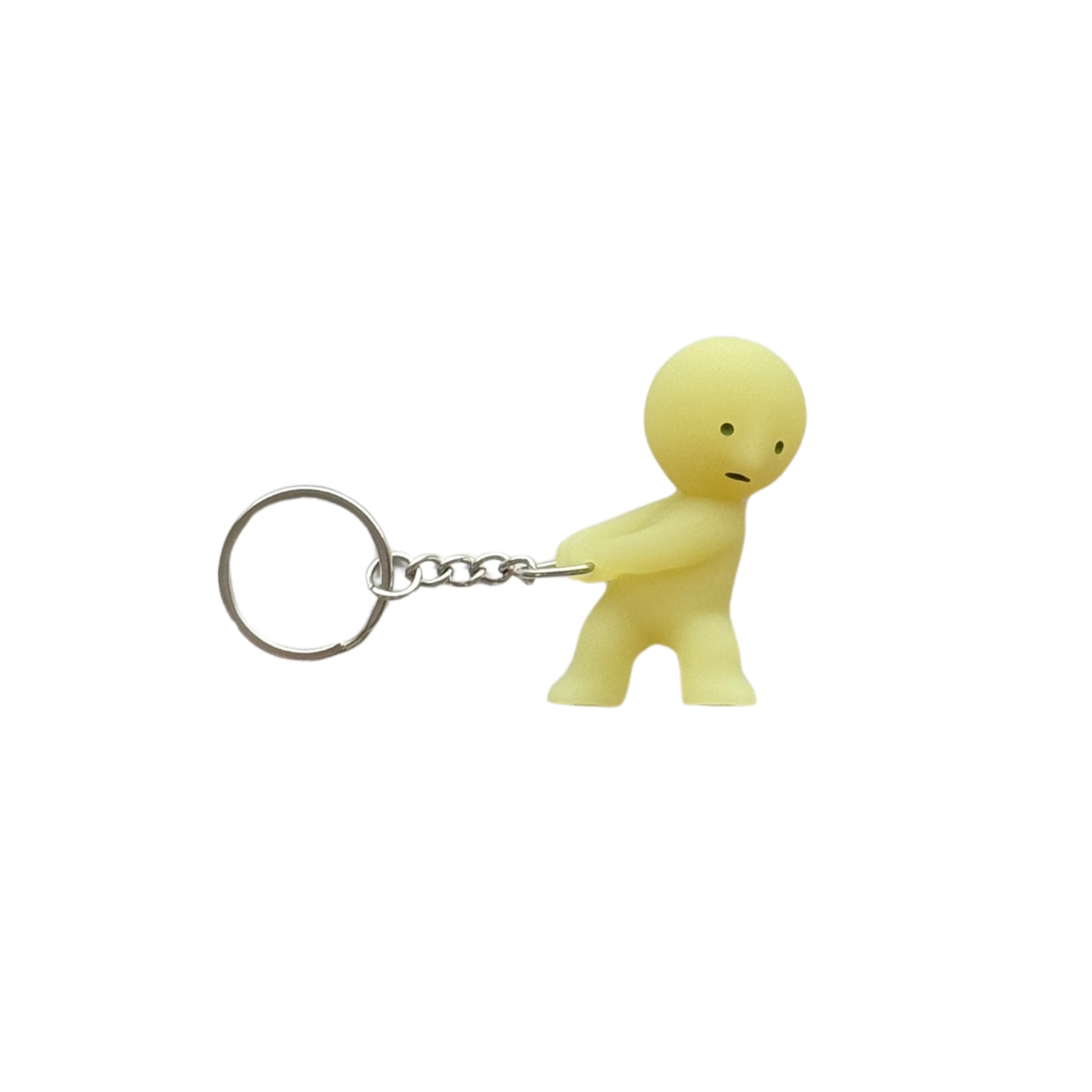 Smiski Keychain Carrying glow-in-the-dark figure keychain, additional view