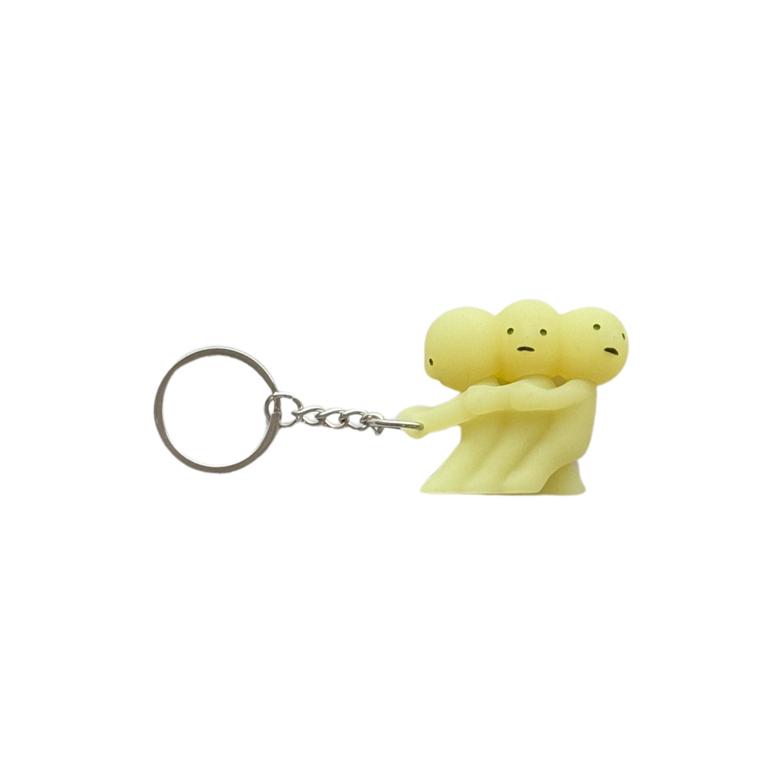 Smiski Keychain Pulling glow-in-the-dark figure keychain, additional view