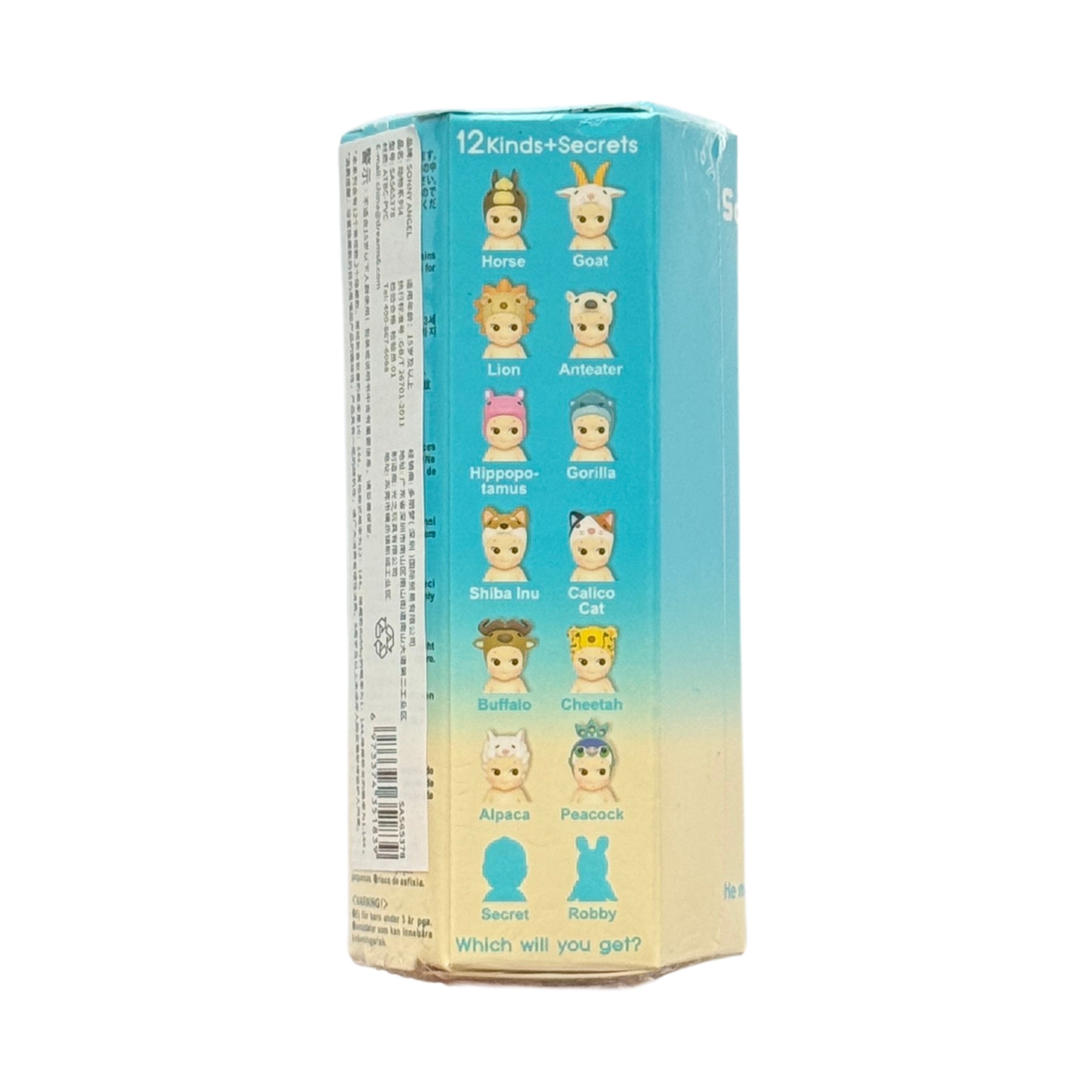 Sonny Angel Animal Series 4 blind box, back of packaging
