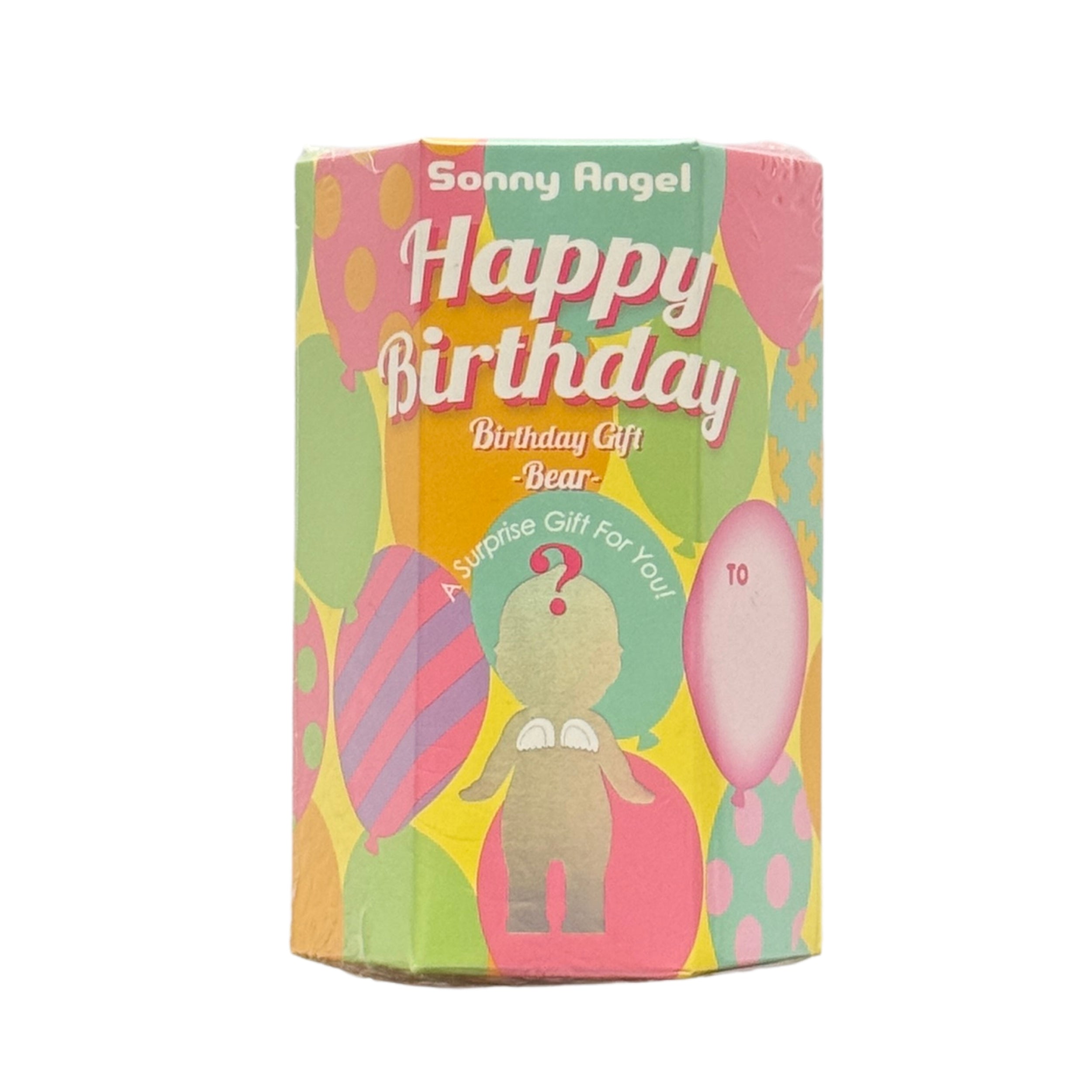 Sonny Angel Happy Birthday Bear Series blind box packaging, front