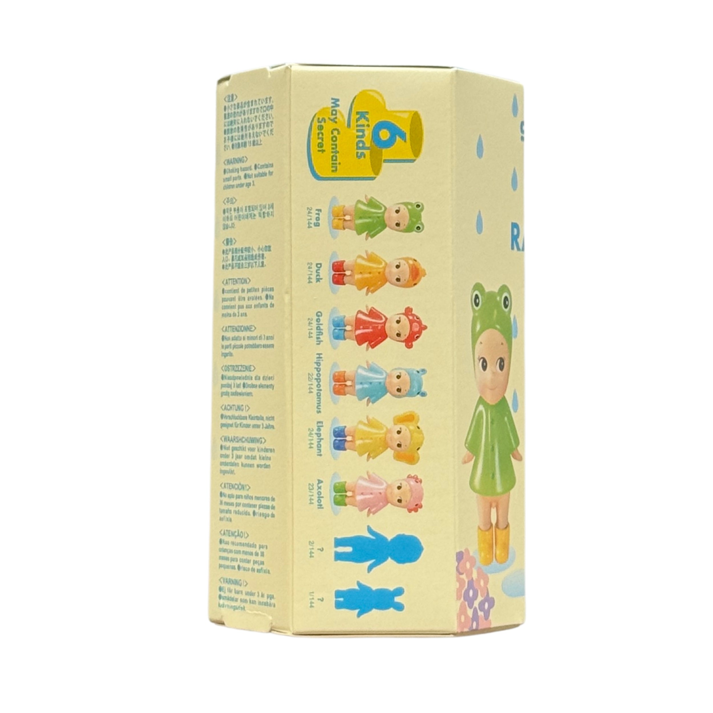 Sonny Angel I Love Rainy Day Series, back of packaging
