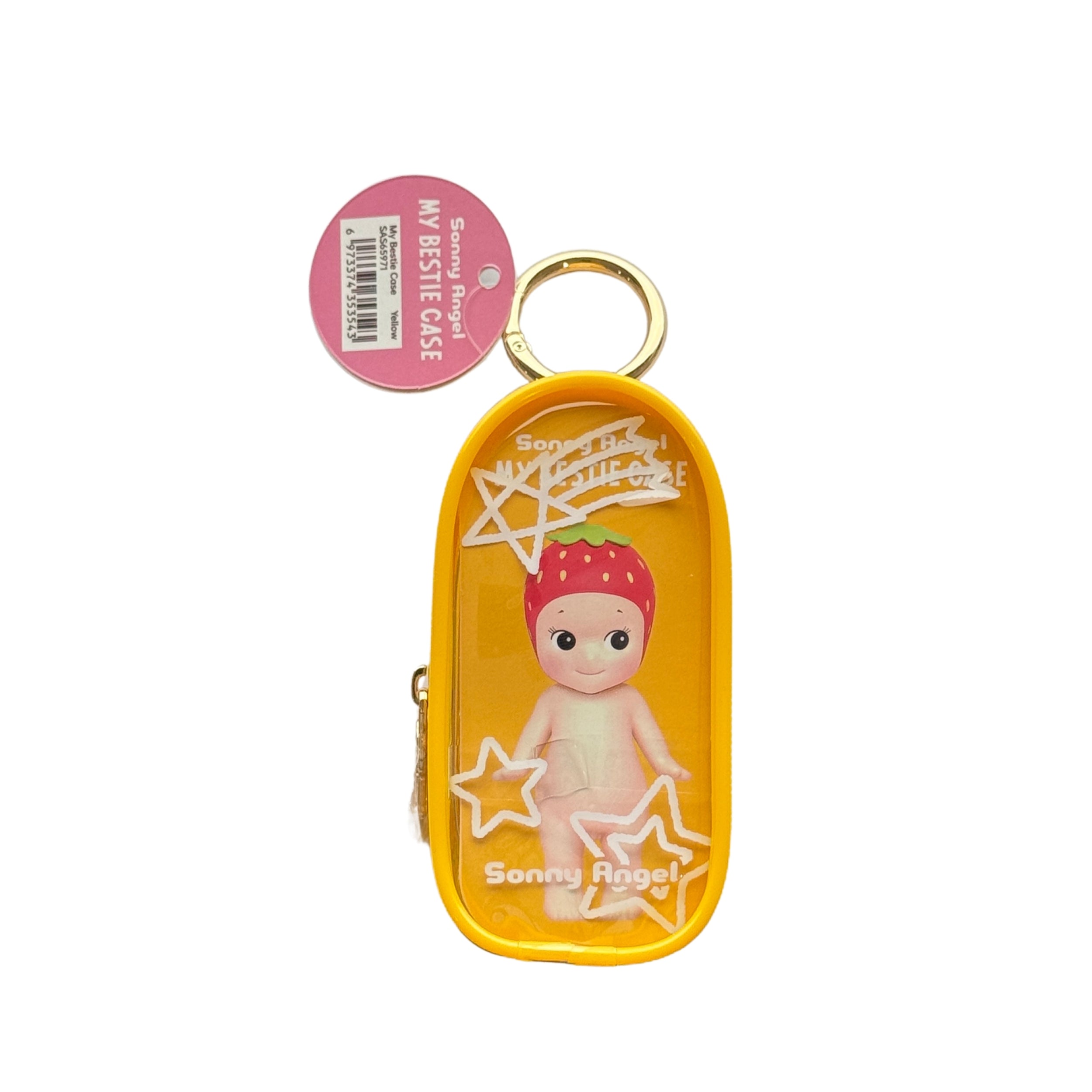 Sonny Angel My Bestie Case display case in yellow, front