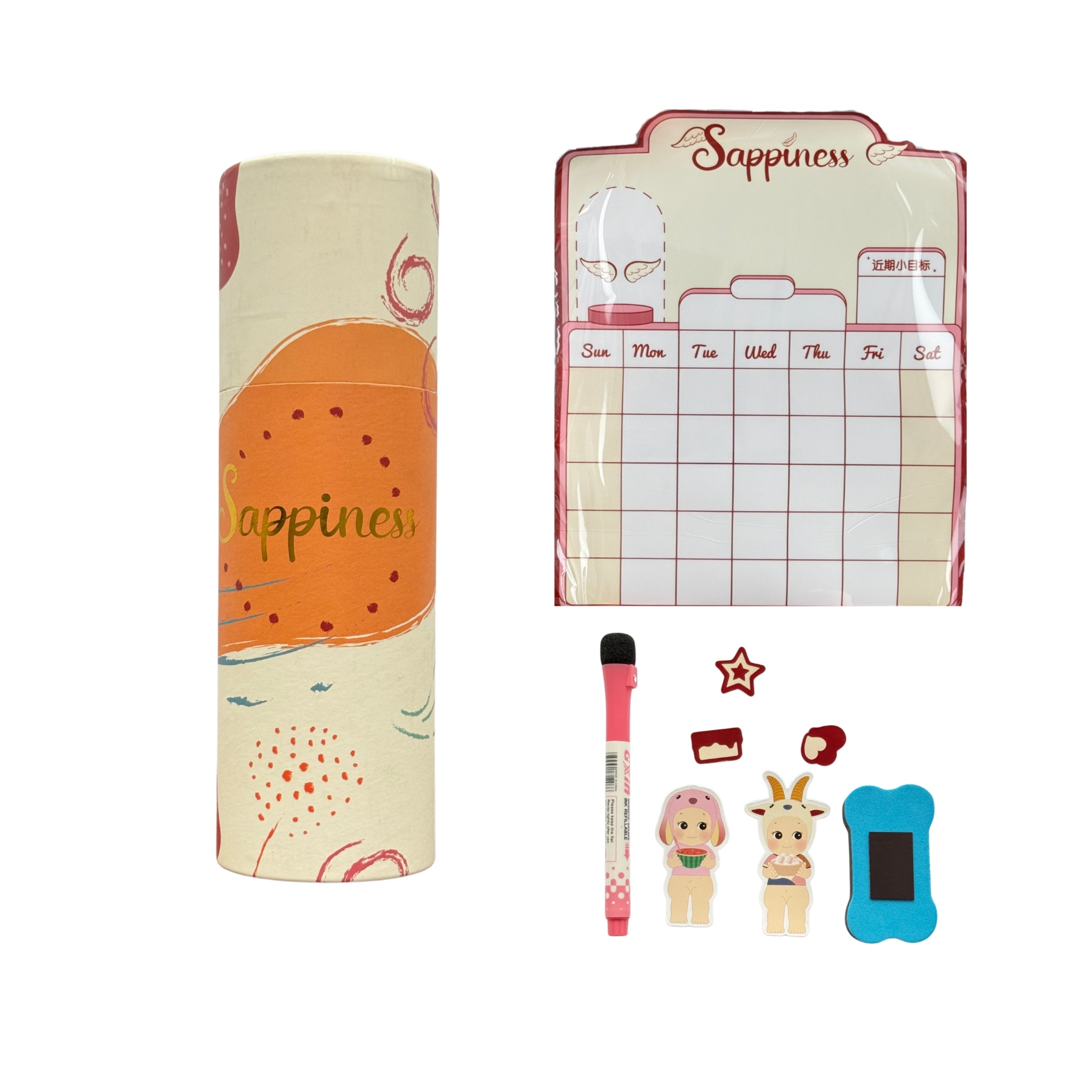 Sonny Angel Sappiness City magnet calendar gift set, Guangzhou design