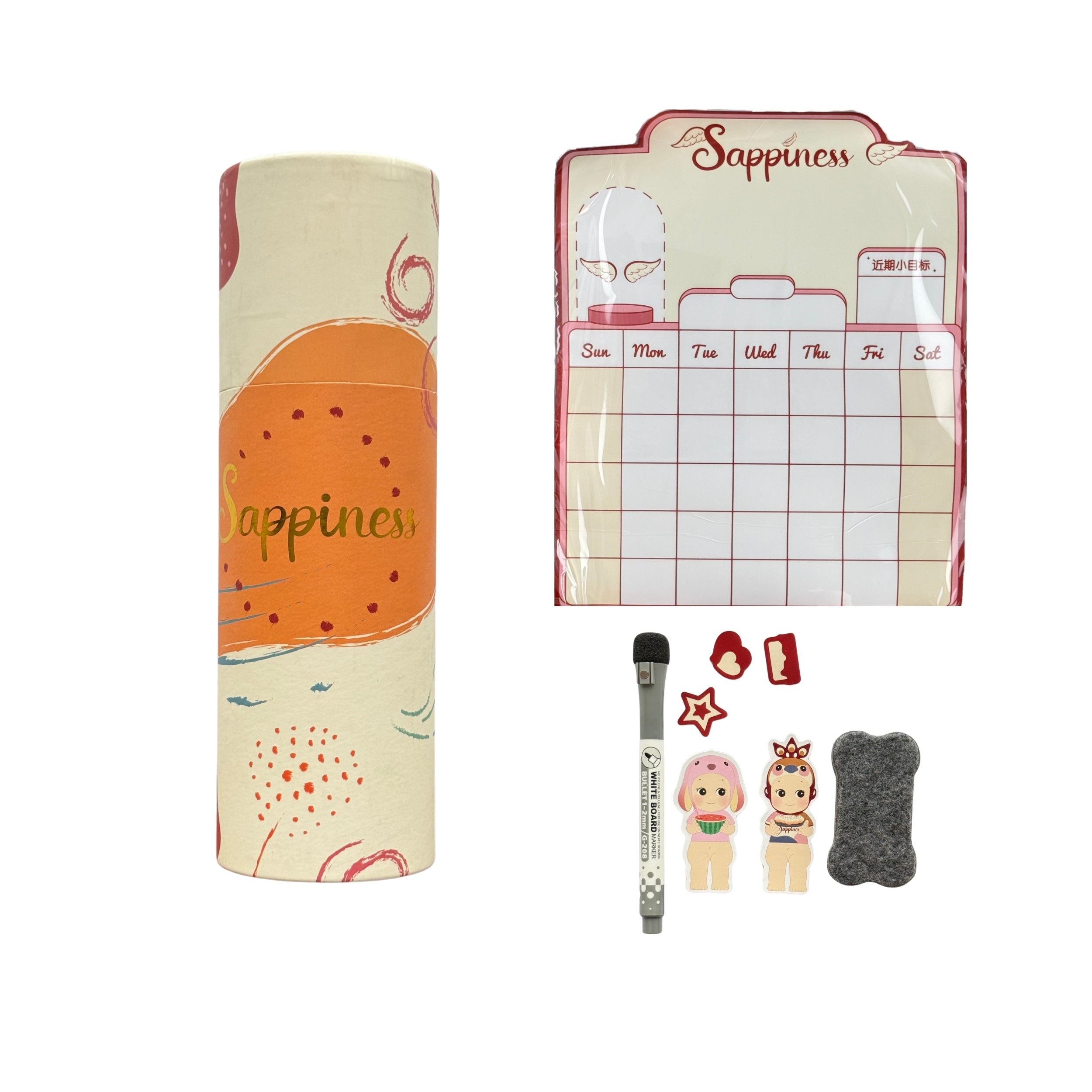 Sonny Angel Sappiness City magnet calendar gift set, Shanghai design