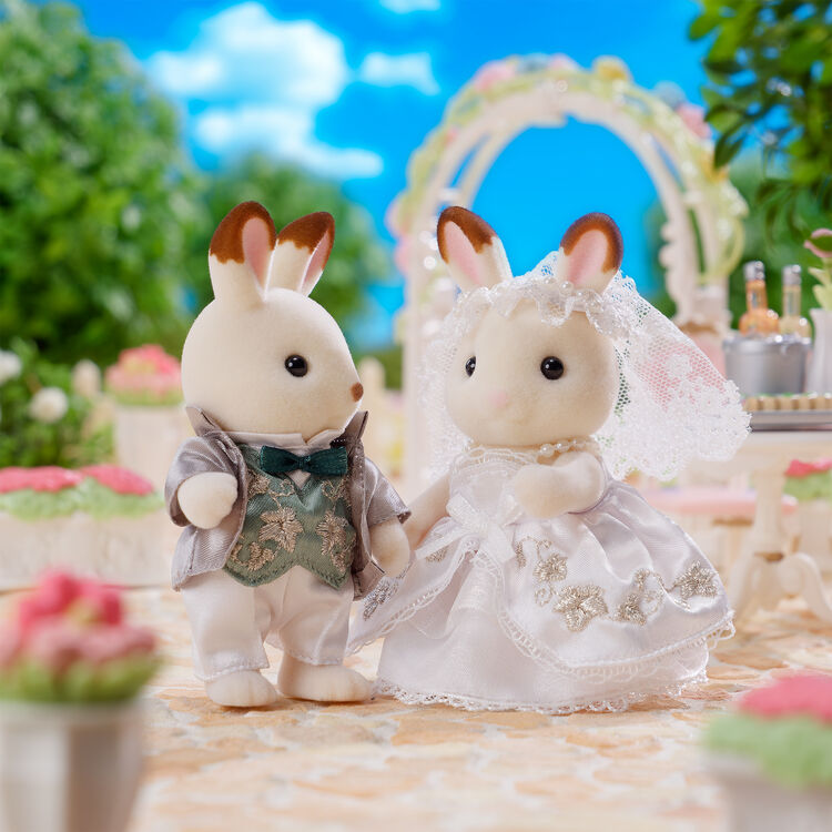 sylvanian-families-chocolate-rabbit-ivy-embroider-lovely-wedding-pair-set