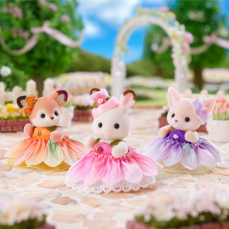 sylvanian-families-flower-dress-baby-trio