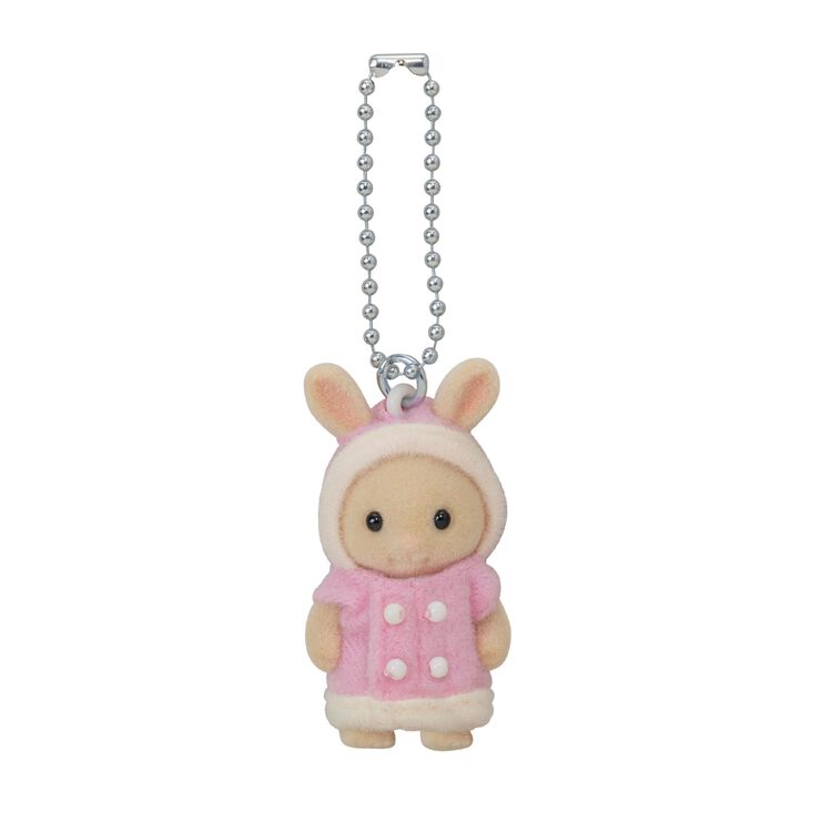 sylvanian-families-milk-rabbit-pink-duffle-coat-keychain