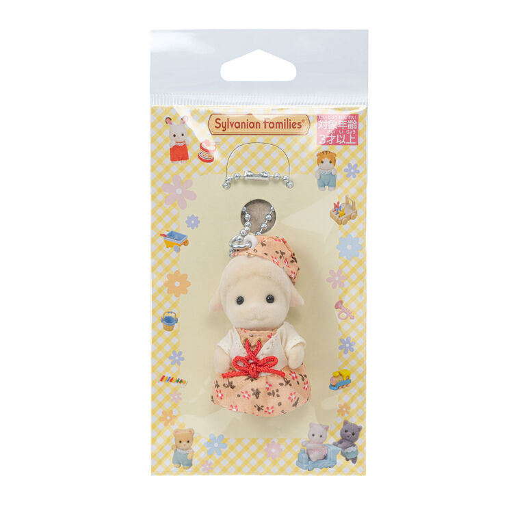 sylvanian-families-sheep-pink-dress-keychain