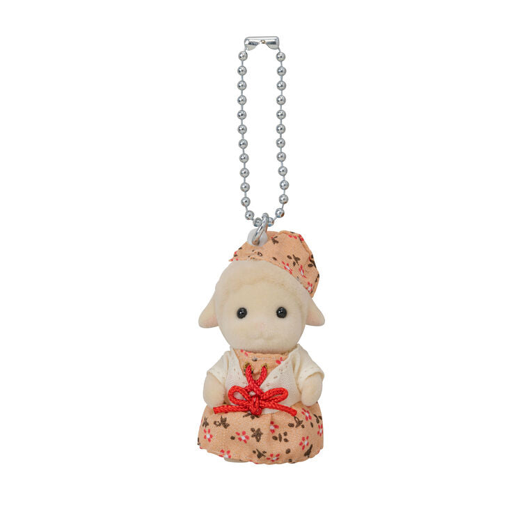 sylvanian-families-sheep-pink-dress-keychain