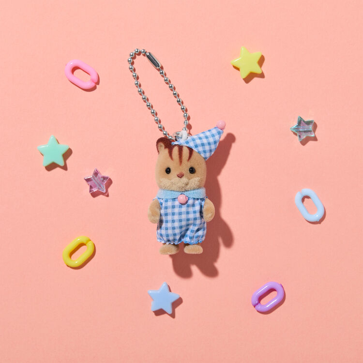 sylvanian-families-walnut-squirrel-pajamas-keychain
