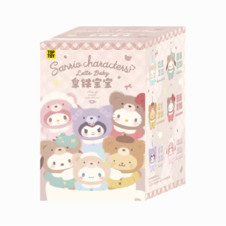 top-toy-x-sanrio-characters-latte-baby-vinyl-plush-keychain-blind-box